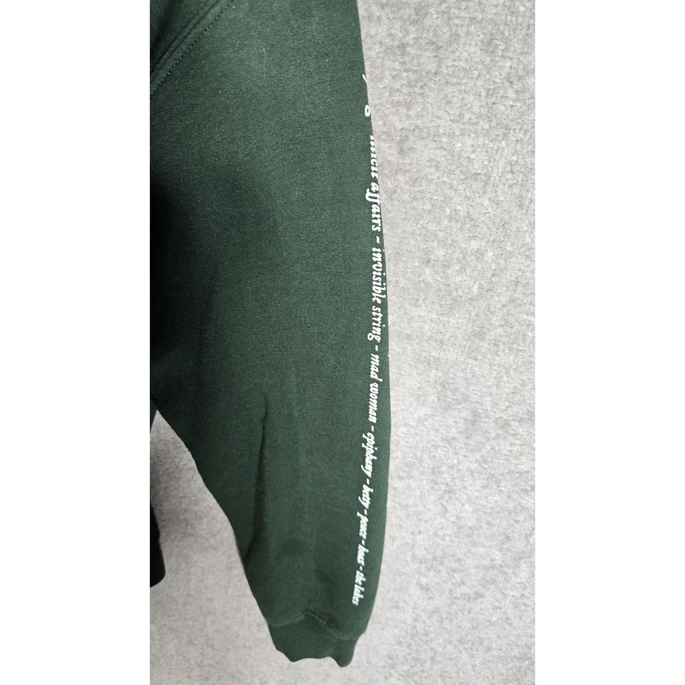 Taylor Swift In The Trees Folklore Hoodie Sweatshirt Womens Small Green Pocket - Picture 9 of 11